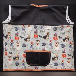 Halloween-Themed Kids Apron with Dog Print